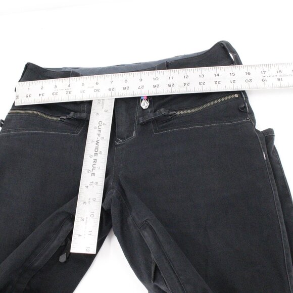 Volcom ski Pants Womens XS Nimbus Let It Storm Ski Snowboarding Low Rise jeans - Picture 10 of 16